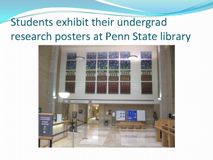 Students exhibit their undergrad research posters at Penn State library 