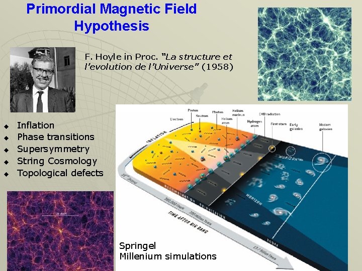 Primordial Magnetic Field Hypothesis F. Hoyle in Proc. “La structure et l’evolution de l’Universe”
