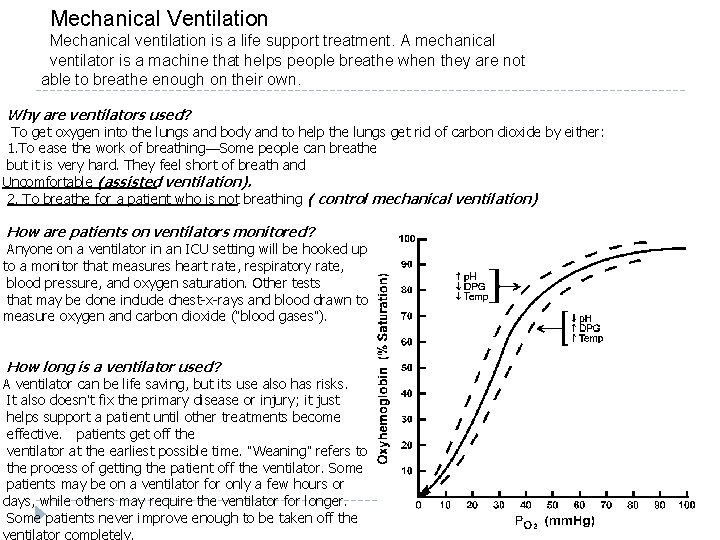 Mechanical Ventilation Mechanical ventilation is a life support treatment. A mechanical ventilator is a Mechanical Ventilation Mechanical ventilation is a life support treatment. A mechanical ventilator is a