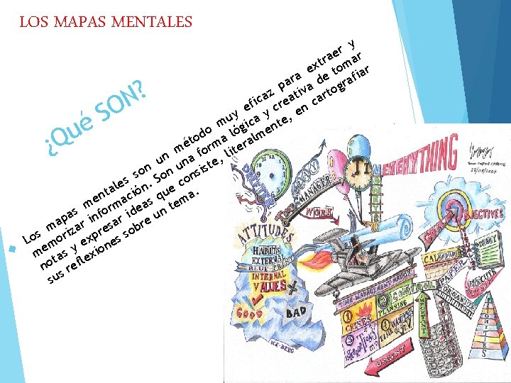 LOS MAPAS MENTALES y r ae ar r t ex tom iar f e