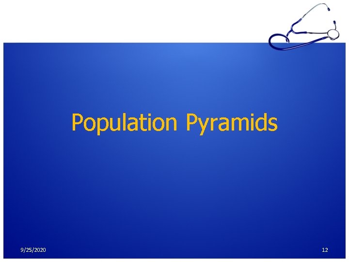 Population Pyramids 9/25/2020 12 Population Pyramids 9/25/2020 12