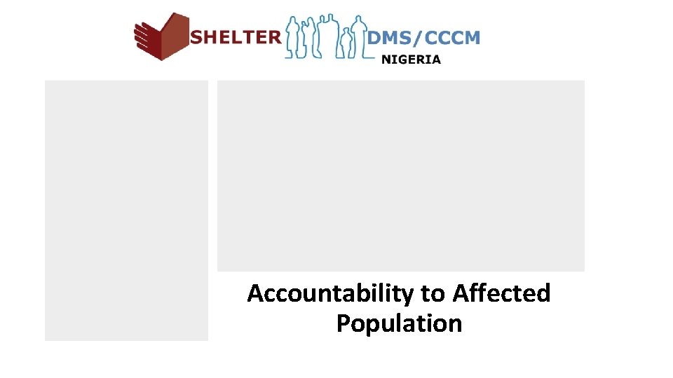 Accountability to Affected Population 