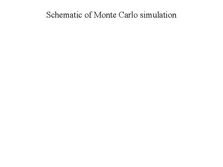 Schematic of Monte Carlo simulation 