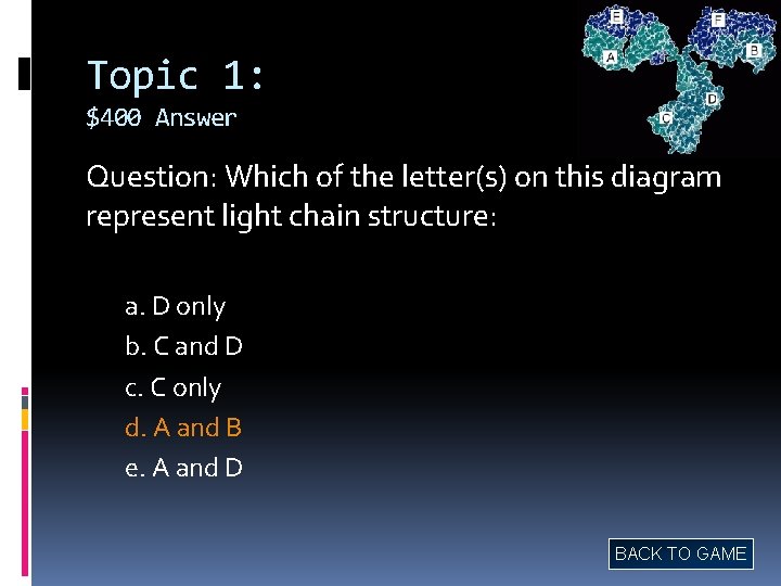 Topic 1: $400 Answer Question: Which of the letter(s) on this diagram represent light