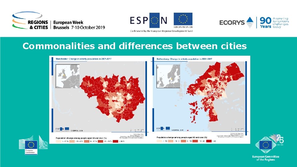 Commonalities and differences between cities Commonalities and differences between cities
