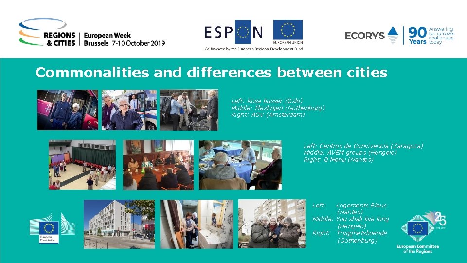 Commonalities and differences between cities Left: Rosa busser (Oslo) Middle: Flexlinjen (Gothenburg) Right: AOV Commonalities and differences between cities Left: Rosa busser (Oslo) Middle: Flexlinjen (Gothenburg) Right: AOV