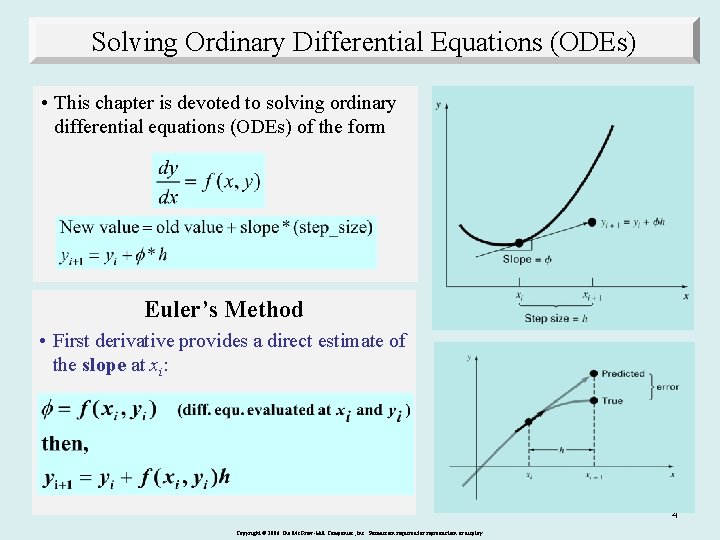 Solving Ordinary Differential Equations (ODEs) • This chapter is devoted to solving ordinary differential Solving Ordinary Differential Equations (ODEs) • This chapter is devoted to solving ordinary differential