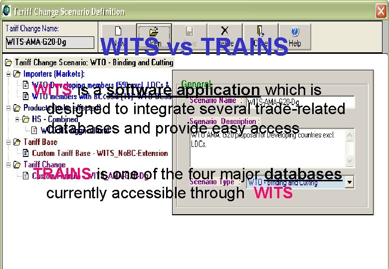 WITS vs TRAINS WITS is a software application which is designed to integrate several WITS vs TRAINS WITS is a software application which is designed to integrate several