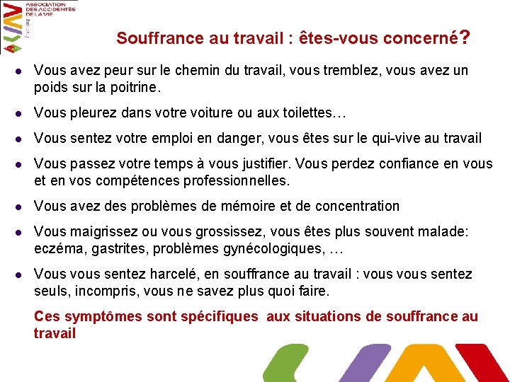 Souffrance au travail : êtes-vous concerné? l Vous avez peur sur le chemin du