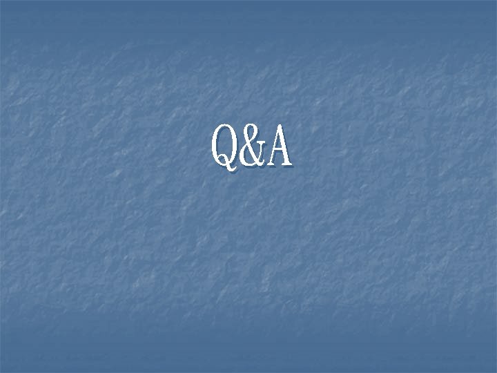 Q&A 