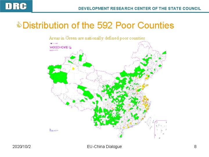 DEVELOPMENT RESEARCH CENTER OF THE STATE COUNCIL CDistribution of the 592 Poor Counties Areas DEVELOPMENT RESEARCH CENTER OF THE STATE COUNCIL CDistribution of the 592 Poor Counties Areas