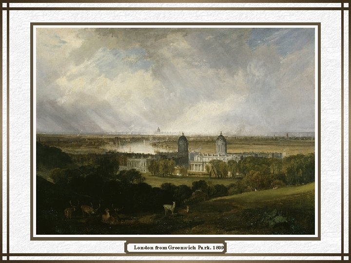 London from Greenwich Park, 1809 