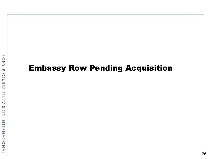 Embassy Row Pending Acquisition 26 