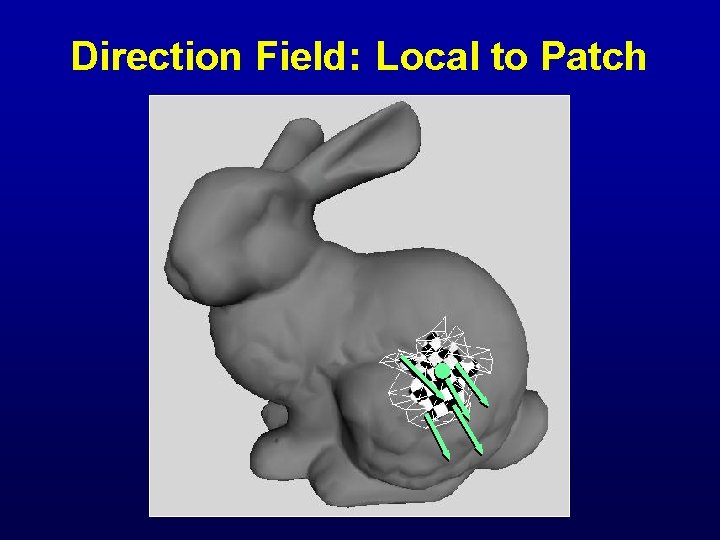 Direction Field: Local to Patch 