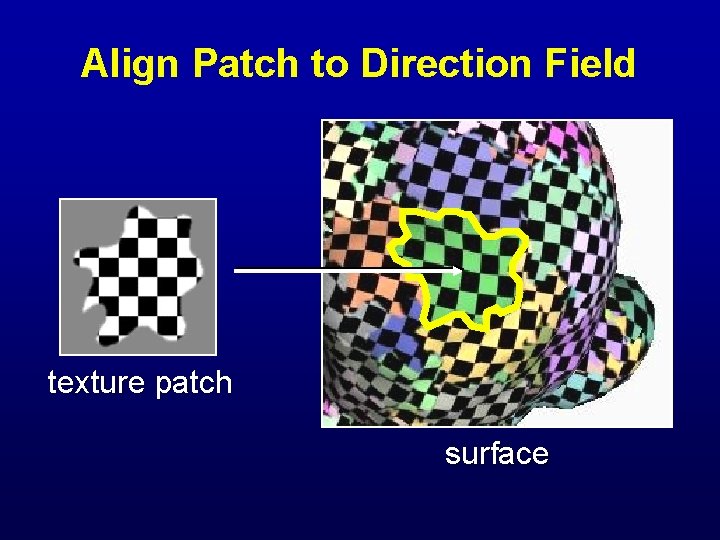 Align Patch to Direction Field texture patch surface 