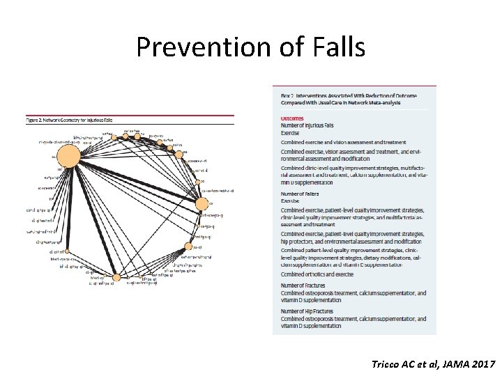 Prevention of Falls Tricco AC et al, JAMA 2017 