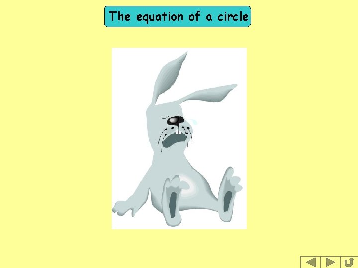 The equation of a circle The equation of a circle