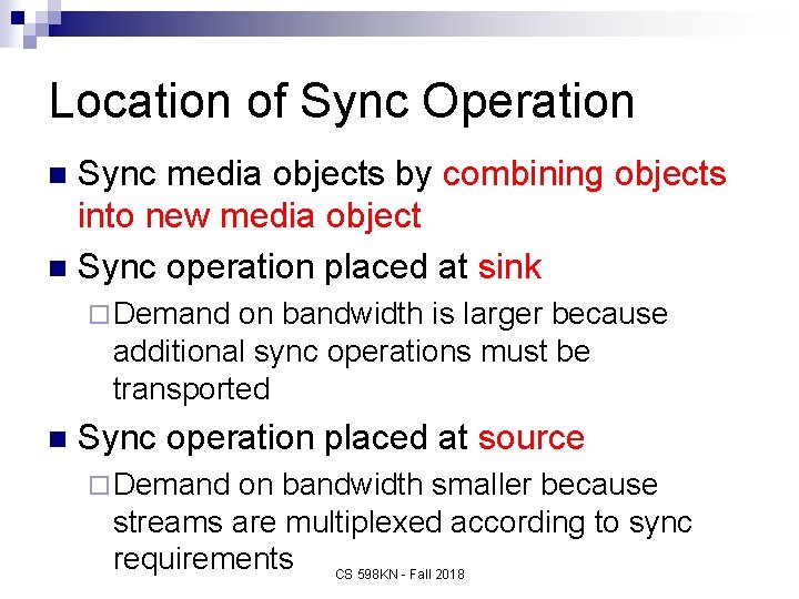 Location of Sync Operation Sync media objects by combining objects into new media object