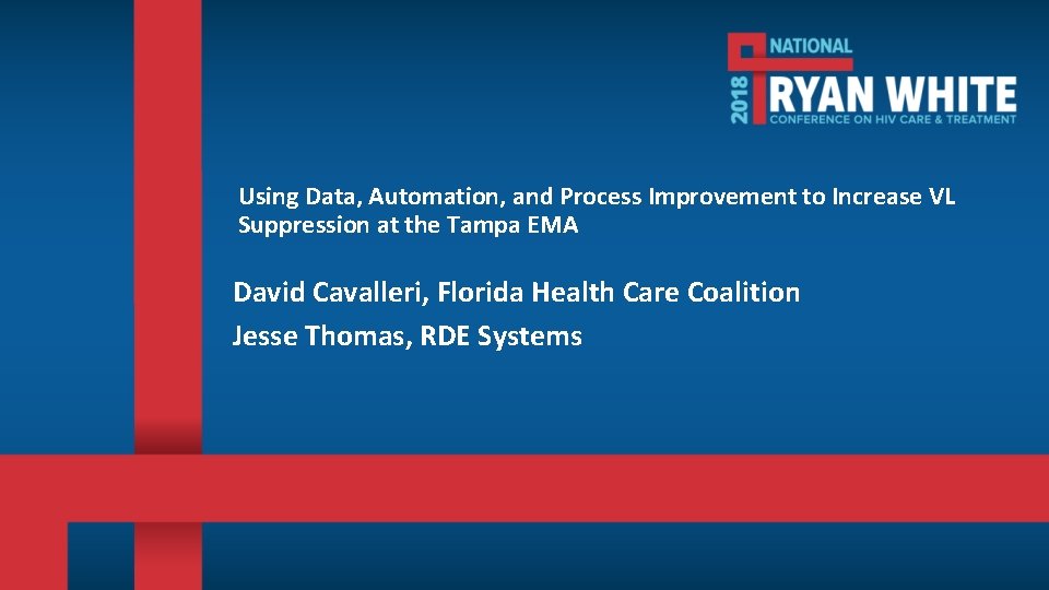 Using Data, Automation, and Process Improvement to Increase VL Suppression at the Tampa EMA