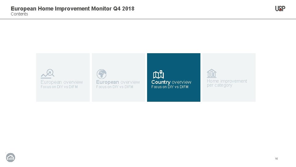 European Home Improvement Monitor Q 4 2018 Contents European overview Focus on DIY vs