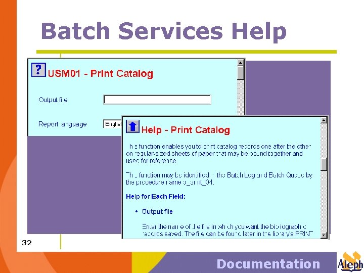 Batch Services Help 32 Documentation 
