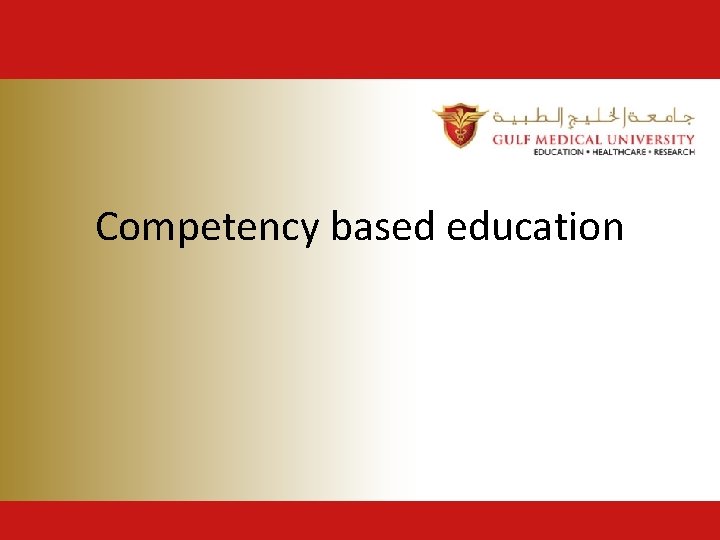 Competency based education 