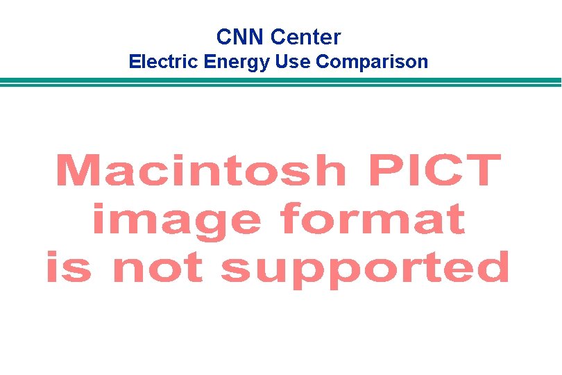 CNN Center Electric Energy Use Comparison 