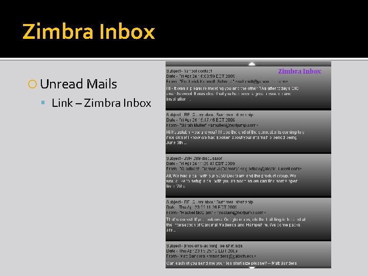 Zimbra Inbox Unread Mails Link – Zimbra Inbox 