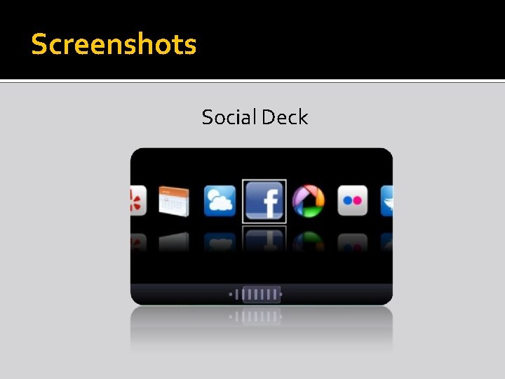 Screenshots Social Deck 