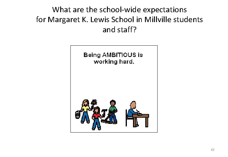 What are the school-wide expectations for Margaret K. Lewis School in Millville students and