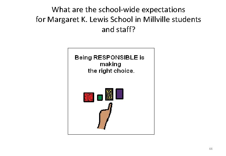 What are the school-wide expectations for Margaret K. Lewis School in Millville students and