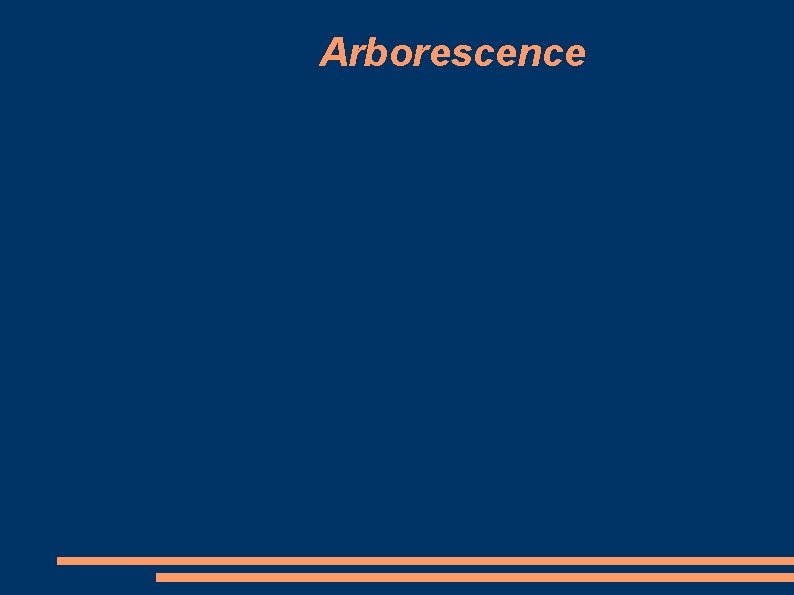 Arborescence 