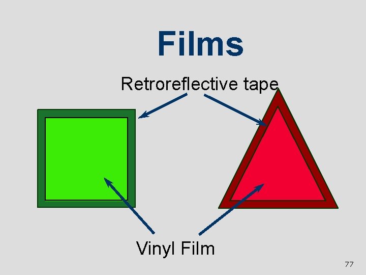 Films Retroreflective tape Vinyl Film 77 