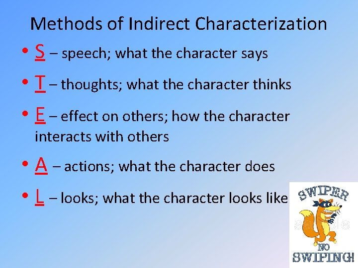 Characters 101 Types of Characters Hero protagonist main