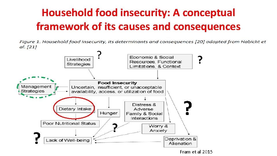 Household food insecurity: A conceptual framework of its causes and consequences ? ? ?