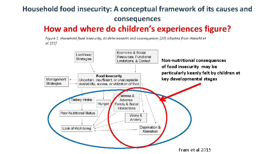 Household food insecurity: A conceptual framework of its causes and consequences How and where