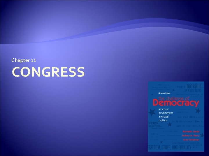 Chapter 11 CONGRESS 