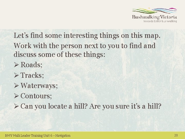 Let’s find some interesting things on this map. Work with the person next to Let’s find some interesting things on this map. Work with the person next to