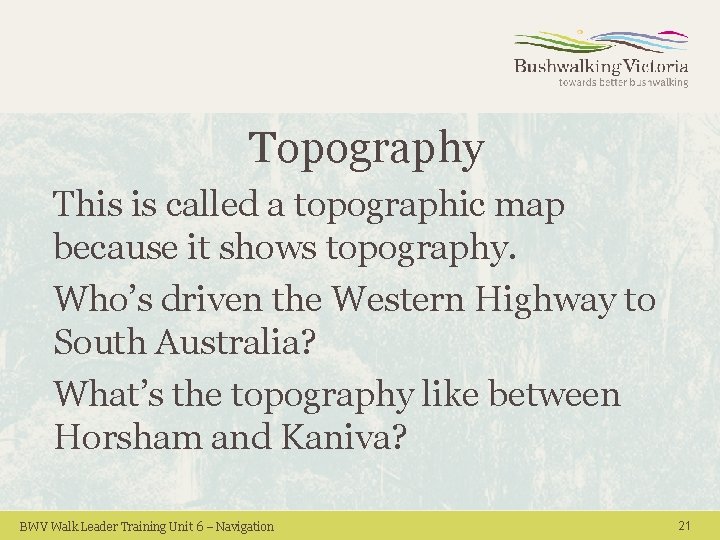 Topography This is called a topographic map because it shows topography. Who’s driven the Topography This is called a topographic map because it shows topography. Who’s driven the