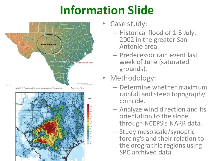 Information Slide • Case study: – Historical flood of 1 -3 July, 2002 in Information Slide • Case study: – Historical flood of 1 -3 July, 2002 in
