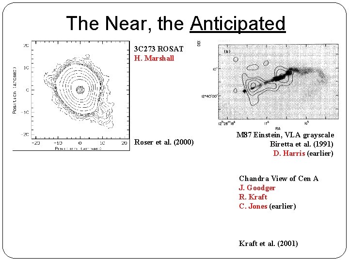 The Near, the Anticipated 3 C 273 ROSAT H. Marshall Roser et al. (2000)