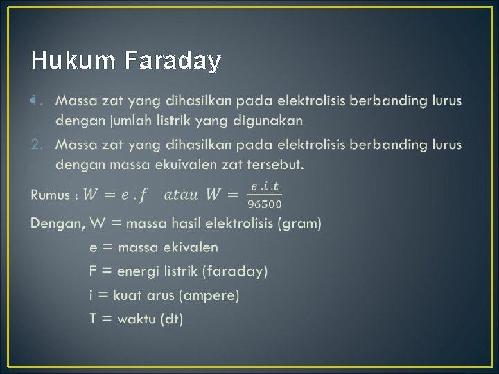 Hukum Faraday • 