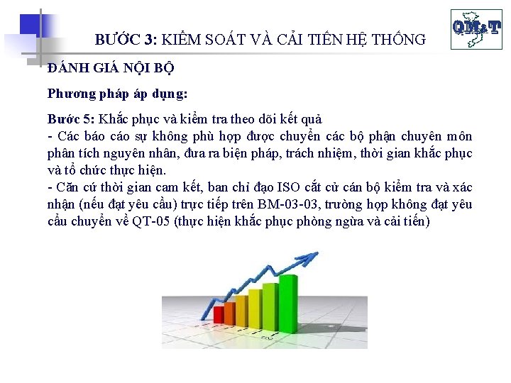 BƯỚC 3: KIỂM SOÁT VÀ CẢI TIẾN HỆ THỐNG ĐÁNH GIÁ NỘI BỘ Phương