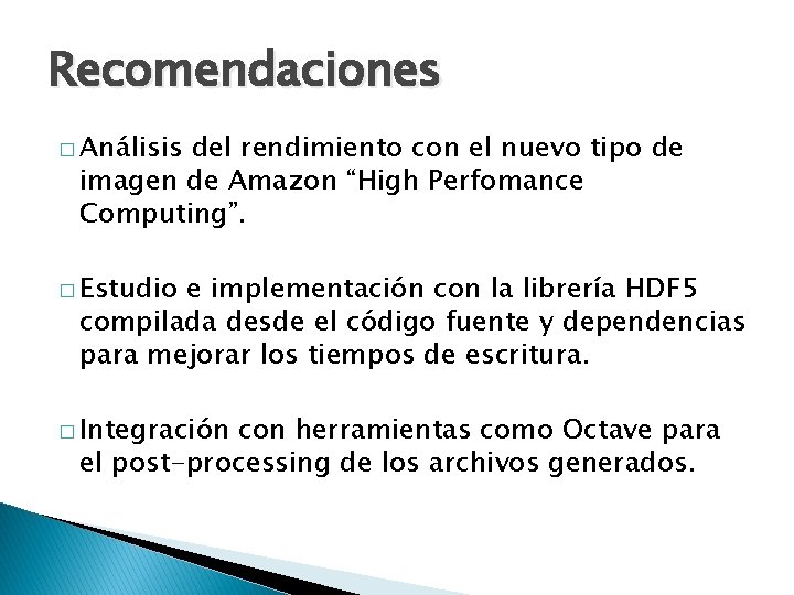 Recomendaciones � Análisis del rendimiento con el nuevo tipo de imagen de Amazon “High Recomendaciones � Análisis del rendimiento con el nuevo tipo de imagen de Amazon “High