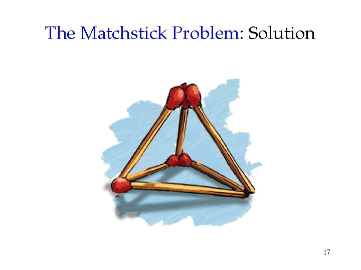 The Matchstick Problem: Solution 17 