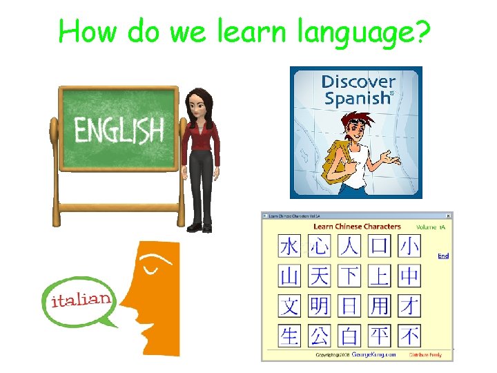 How do we learn language? 34 