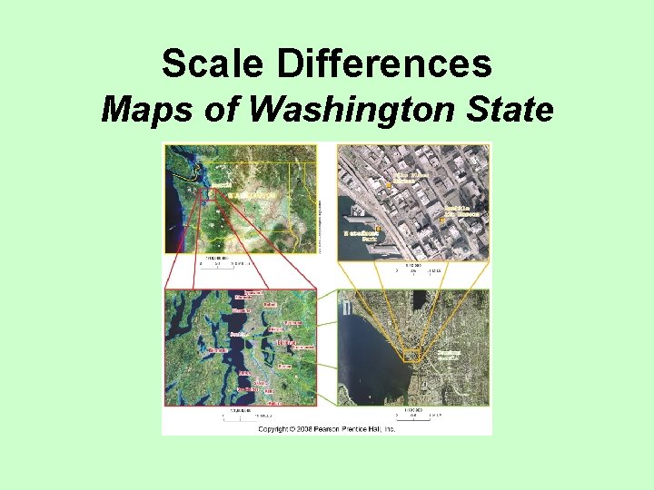 Scale Differences Maps of Washington State 