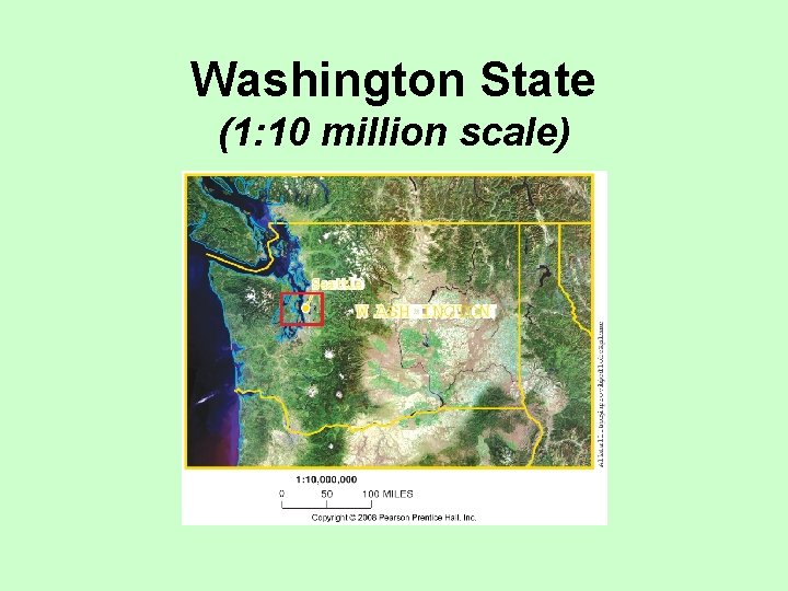 Washington State (1: 10 million scale) 