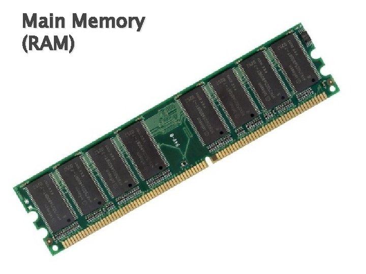 Main Memory (RAM) 
