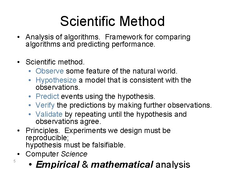 Compsci 201 Mathematical Emprical Analysis Owen Astrachan Jeff